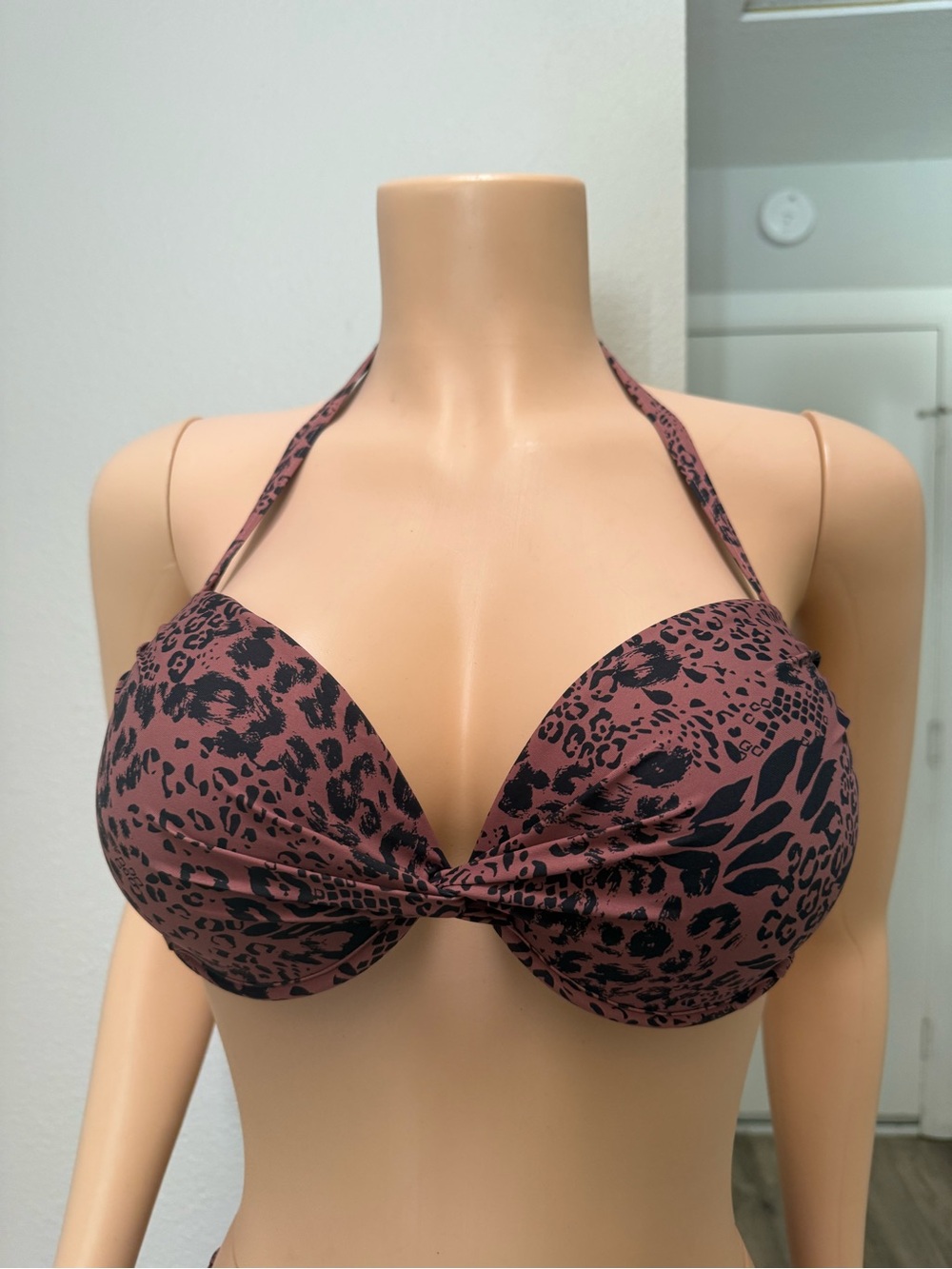 Venus Push-Up Top - Abstract Leopard 32DD/34D/36C